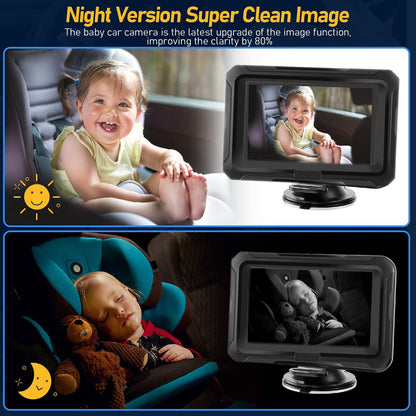 4.3 " HD 1080P Car Baby Monitor Mirror