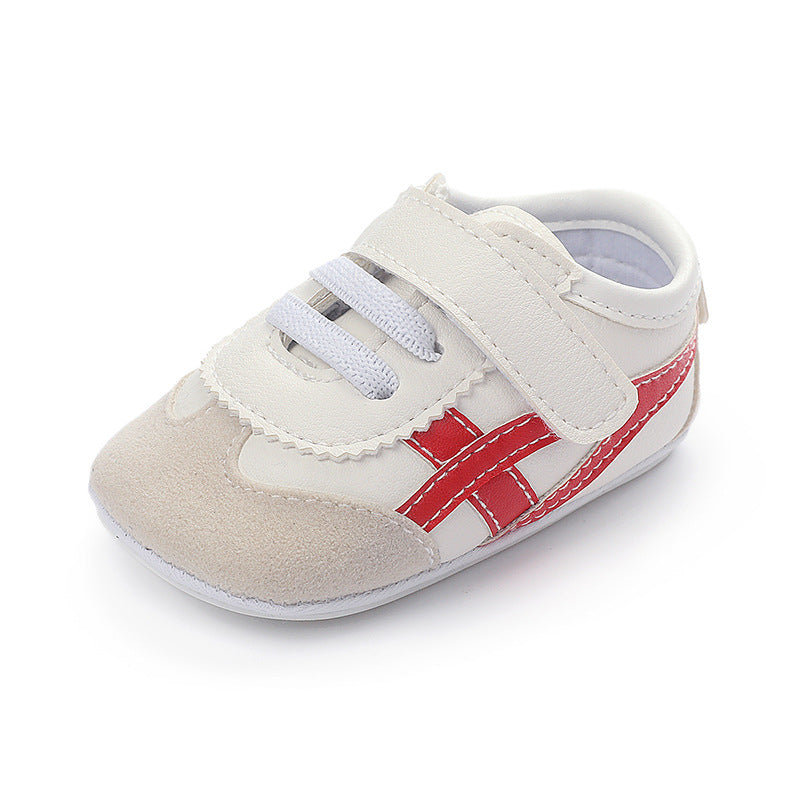 PU Baby & Toddler Shoes with PVC-Rubber Soles