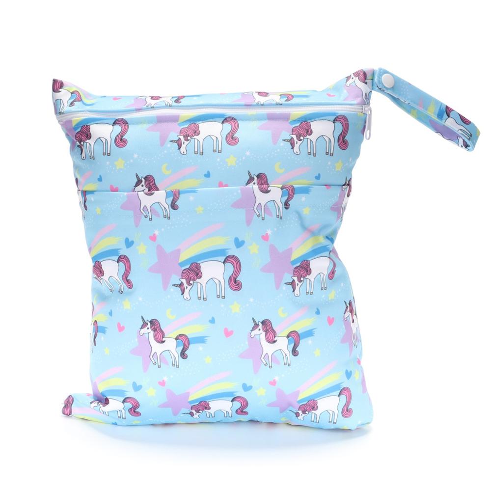 Sigzagor Waterproof Reusable Wet Dry Diaper Bag