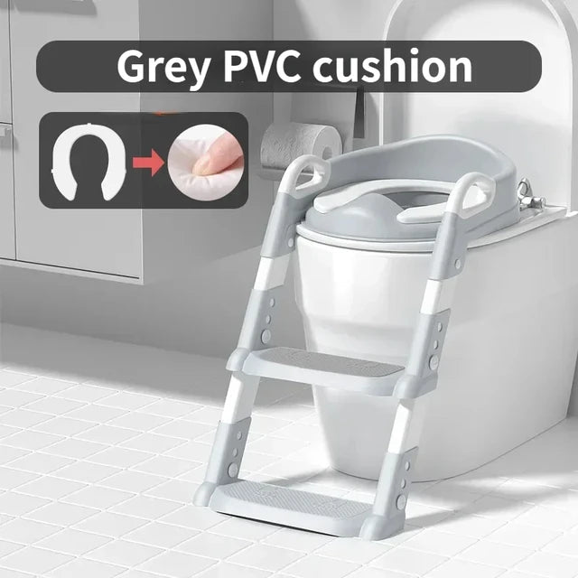 Folding Step Stool Baby Toilet Seat Ring & Potty