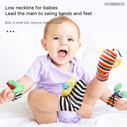 Baby Wrist Rattle & Ringing Socks Gift Set, 0-1 Year