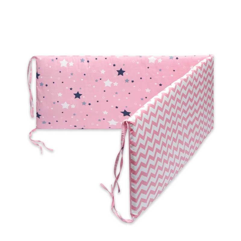 Double-Faced Detachable Print Baby Crib Bumper