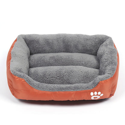 Soft Cozy Fleece Pet Bed with Waterproof Bottom