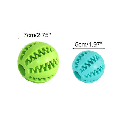 Interactive Rubber Chew Ball Toy for Cats & Dogs