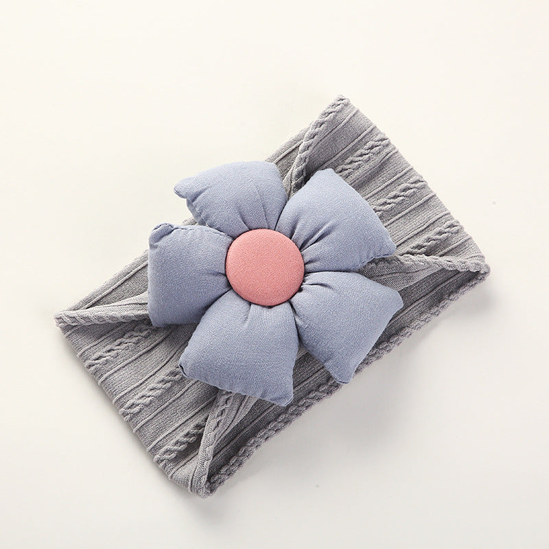 Sofy Nylon Flower Baby Headband, Non-Scratch