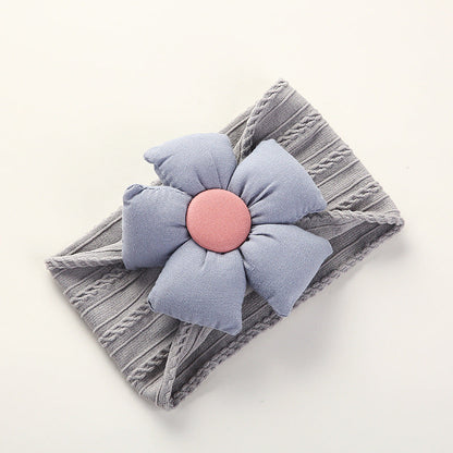 Sofy Nylon Flower Baby Headband, Non-Scratch