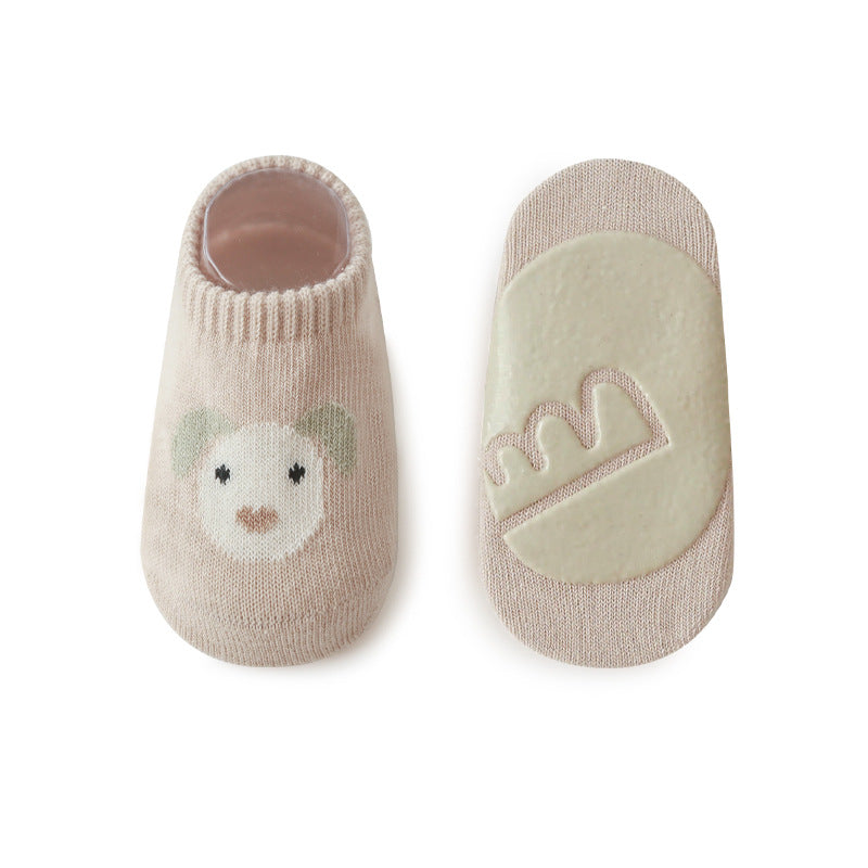 Cartoon Combed-Cotton Baby & Kids' Boat Socks