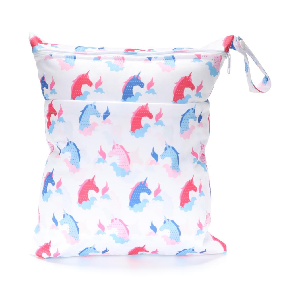 Sigzagor Waterproof Reusable Wet Dry Diaper Bag