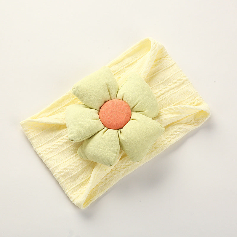 Sofy Nylon Flower Baby Headband, Non-Scratch