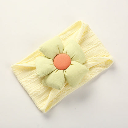 Sofy Nylon Flower Baby Headband, Non-Scratch