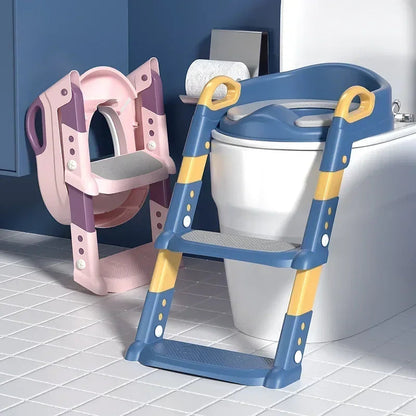 Folding Step Stool Baby Toilet Seat Ring & Potty