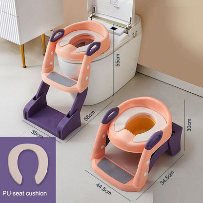 Multifunctional Baby Toilet Seat Ring & Step for Kids