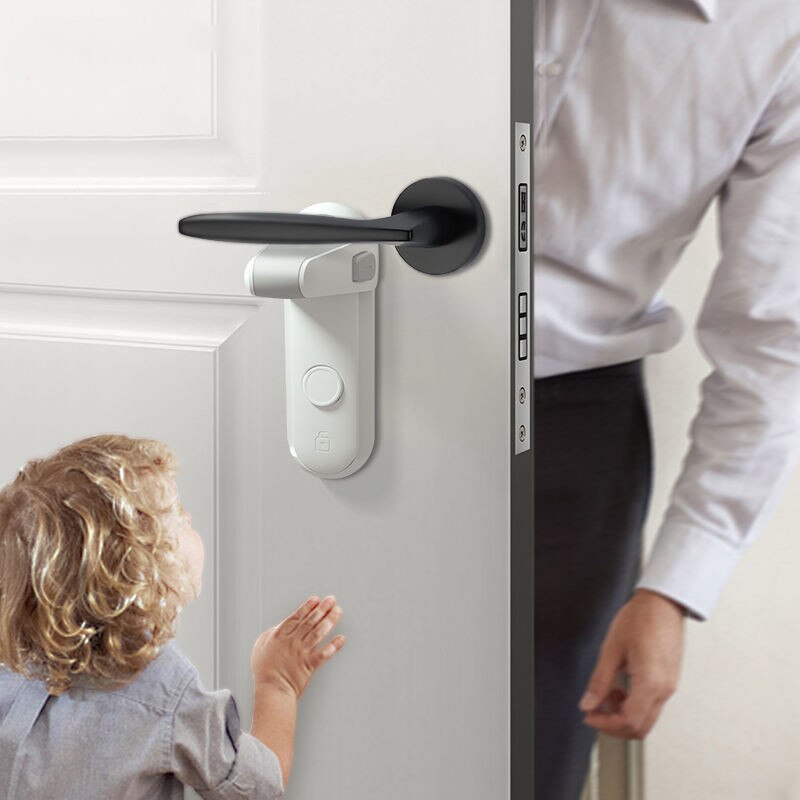 No-Punch Child & Pet Safety Door Handle Lock