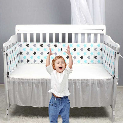 Double-Faced Detachable Print Baby Crib Bumper