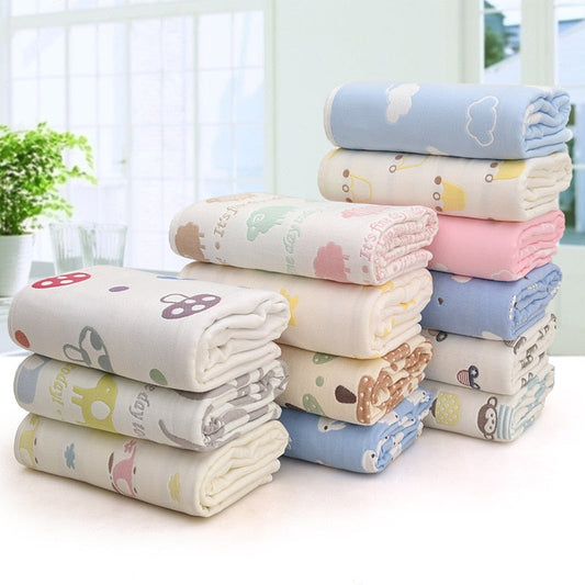 6-Layer 100% Cotton Muslin Baby Swaddle Quilt Blanket