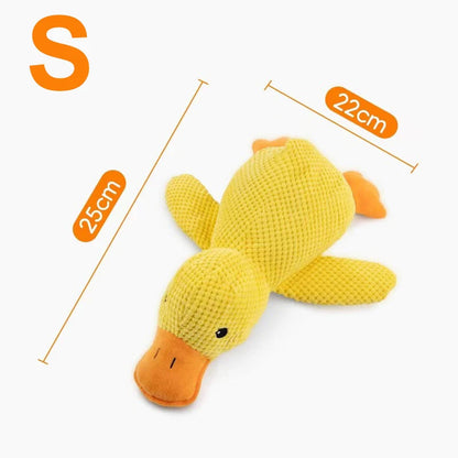Plush Companion Duck Chew Toy with Sound for Cats & Dogs