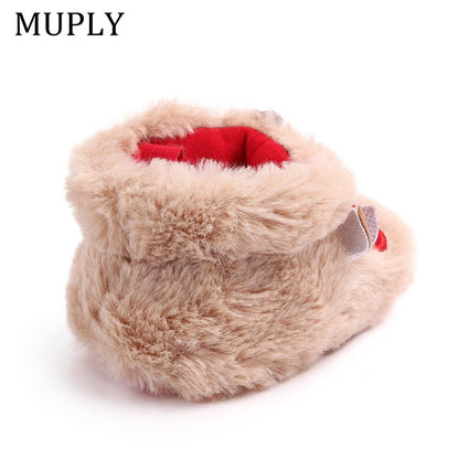 Christmas Elk Cotton Baby Winter Shoes
