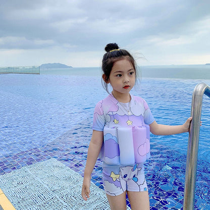 Cute Cartoon Baby Buoyancy Swimsuit & Float