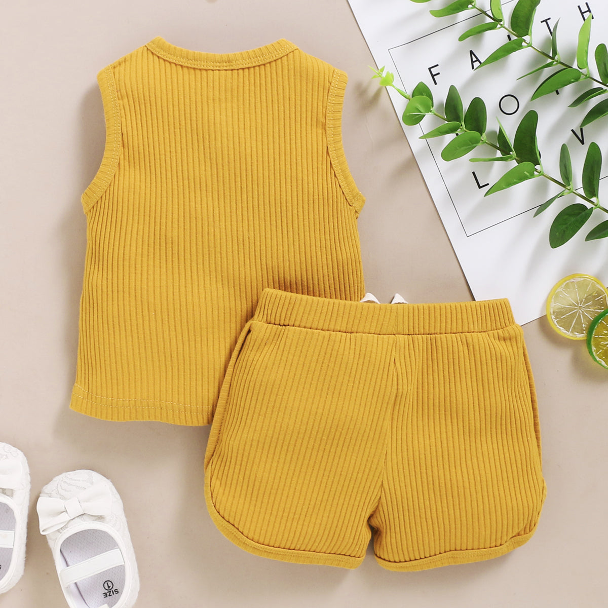 Toddler Sleeveless Vest & Shorts 2-Piece Outfit