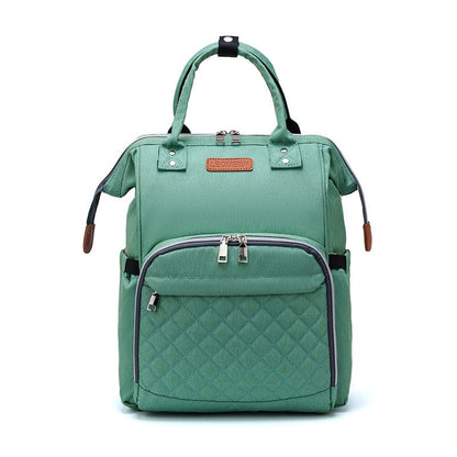 Lequeen Large Capacity USB Diaper Bag Travel Backpack
