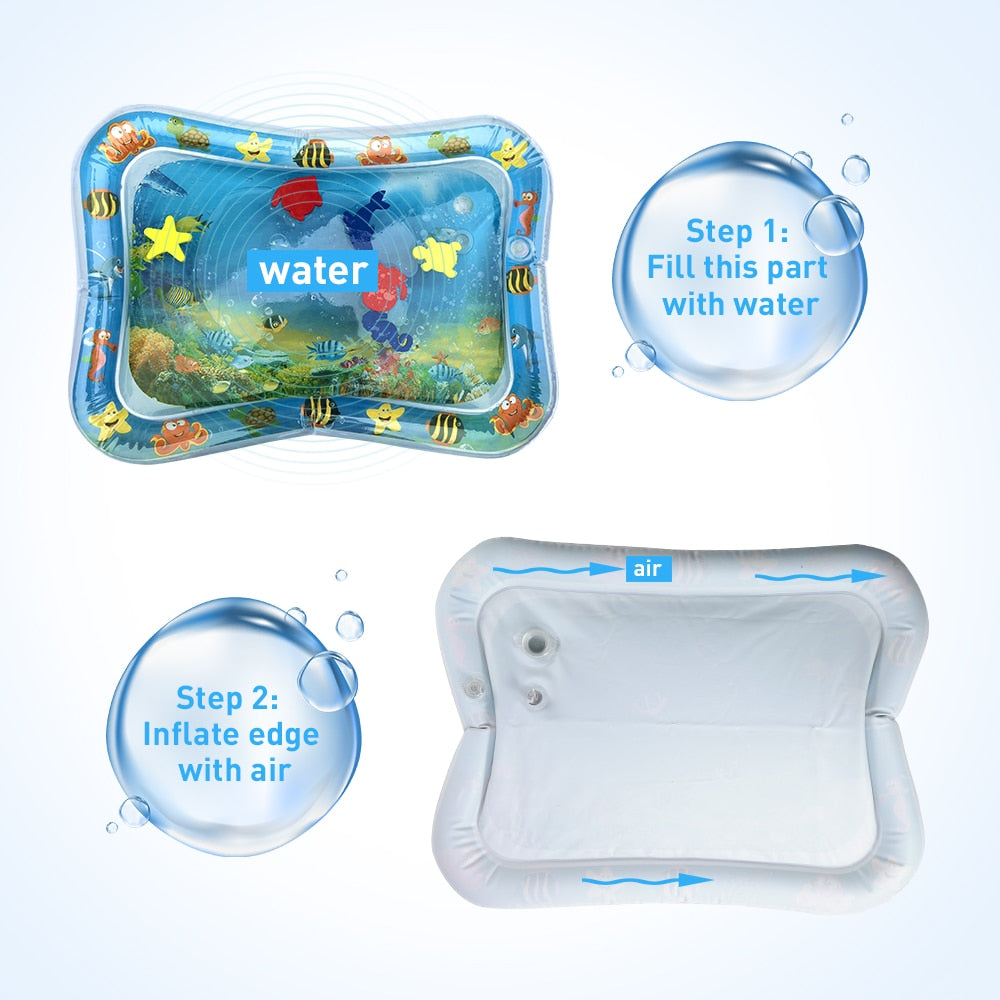 Inflatable Baby Water Play Mat for Tummy Time