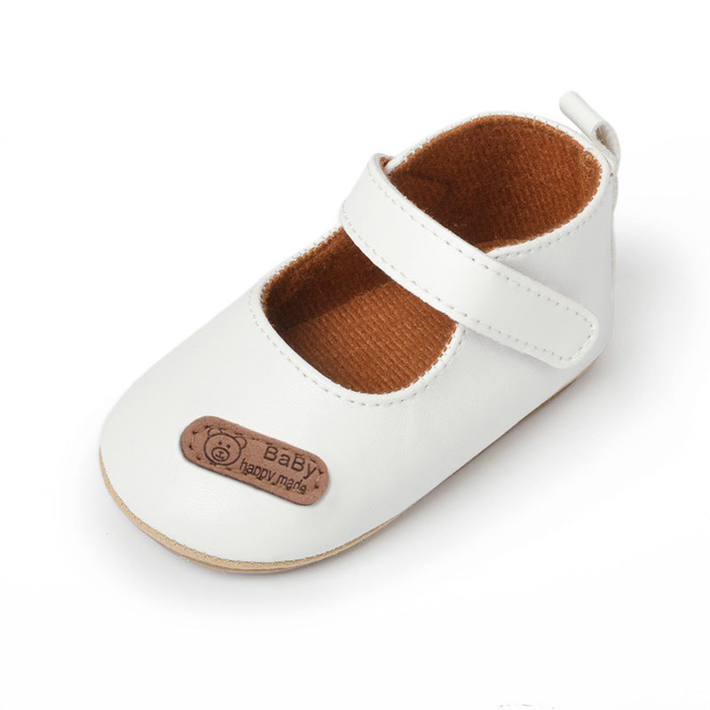 Classic Baby First-Step Shoes with PVC Soles