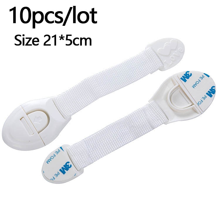 5/10-Pack Baby Safety Locks for Drawers & Cabinets