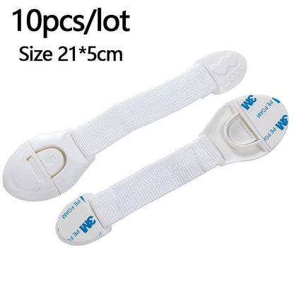 5/10-Pack Baby Safety Locks for Drawers & Cabinets