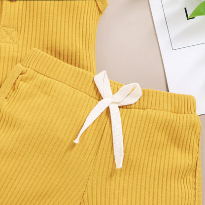 Toddler Sleeveless Vest & Shorts 2-Piece Outfit