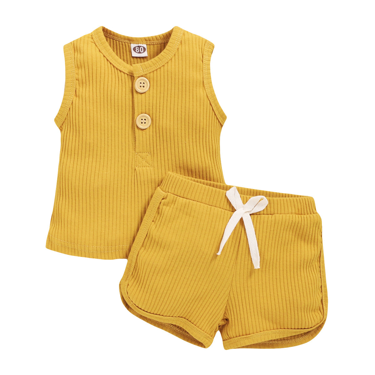 Toddler Sleeveless Vest & Shorts 2-Piece Outfit