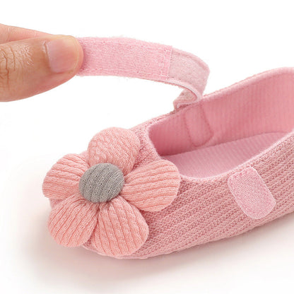 Cotton Baby Girl Shoes with Velcro Closures