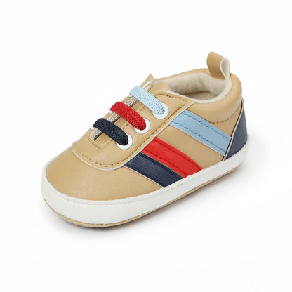 Baby Boy Shoes with PU Uppers and PVC Soles