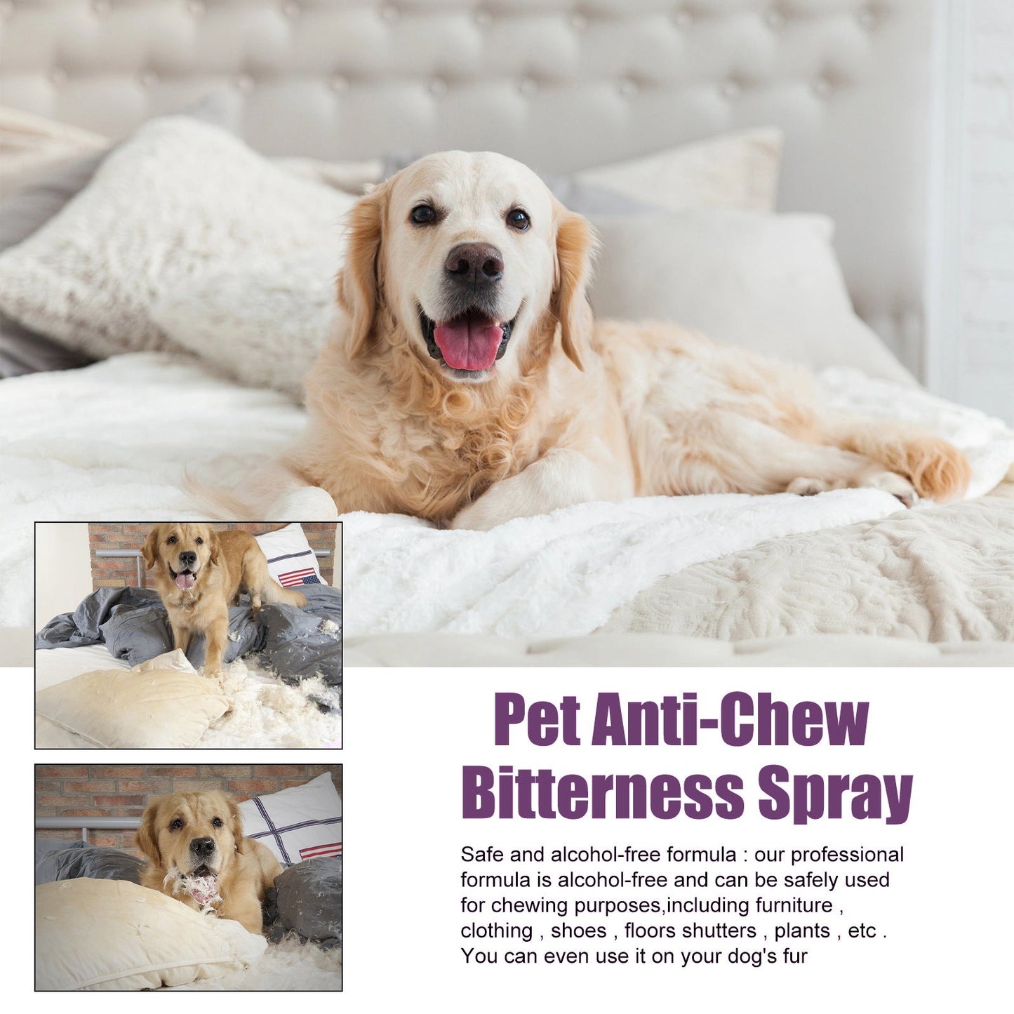 Anti-Chewing Bitter Deterrent Spray for Pets