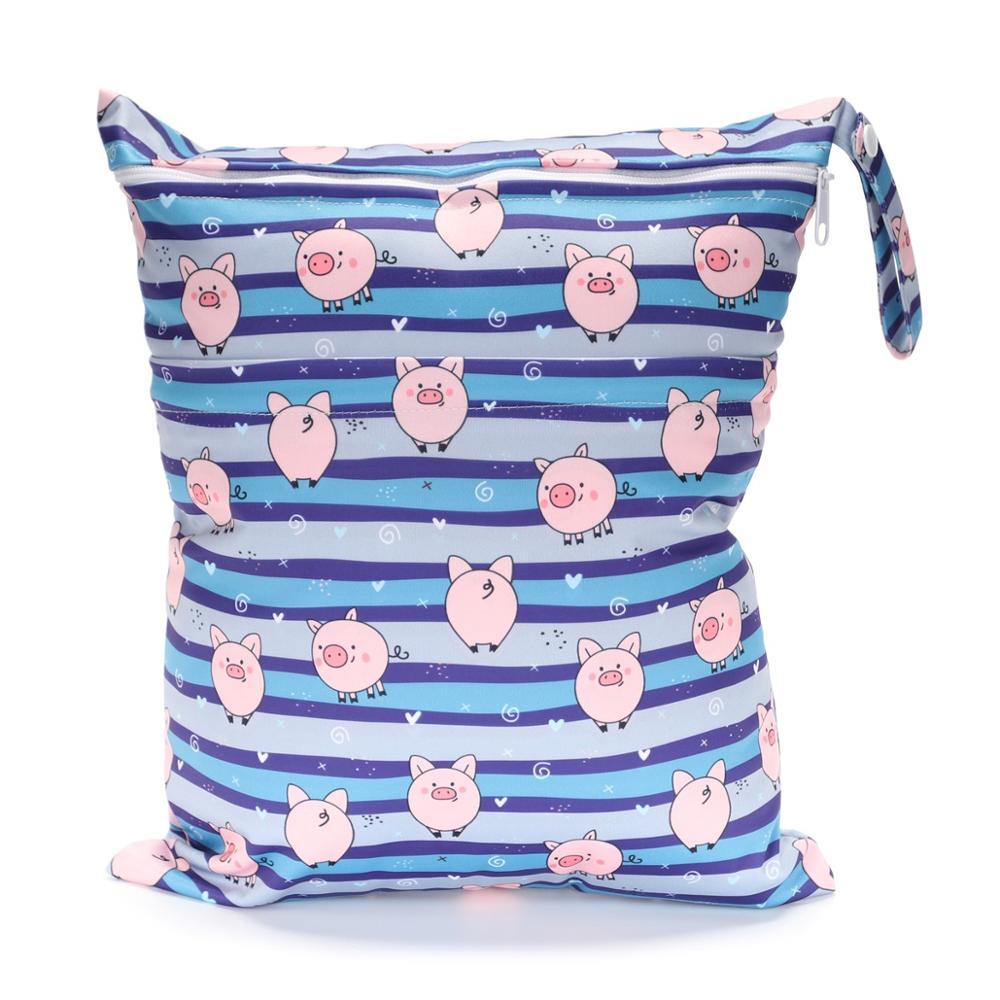 Sigzagor Waterproof Reusable Wet Dry Diaper Bag