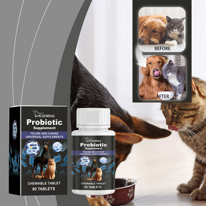 Compound Probiotic Nutrition Supplement Tablets for Cats & Dogs