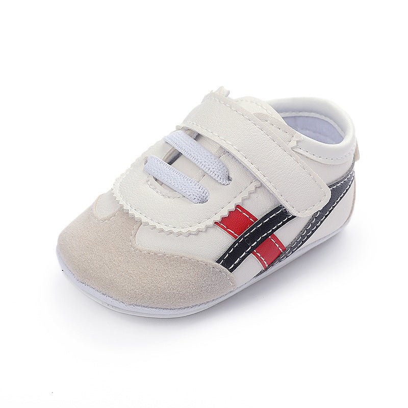 PU Baby & Toddler Shoes with PVC-Rubber Soles