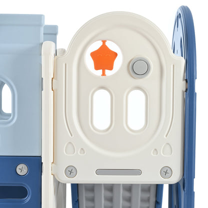 9-in-1 Pirate Ship Toddler Slide Set with Tunnel & Hoop