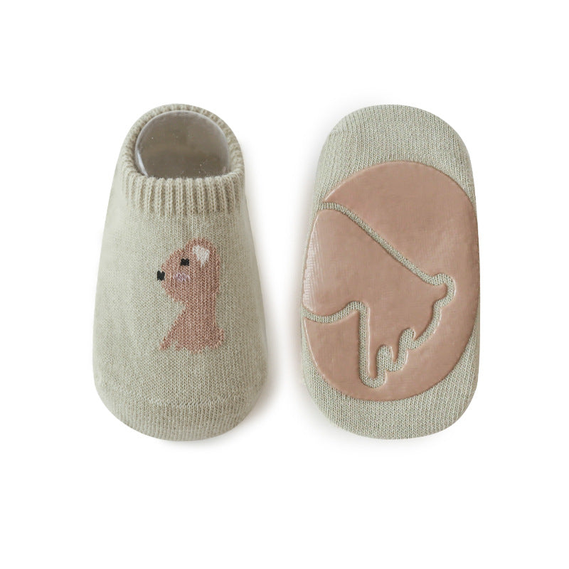 Cartoon Combed-Cotton Baby & Kids' Boat Socks