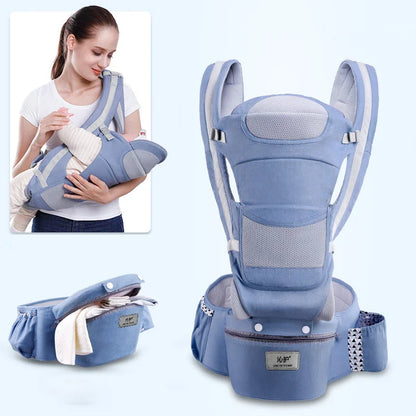 3-In-1 Ergonomic Baby Hip Seat Carrier & Wrap Sling
