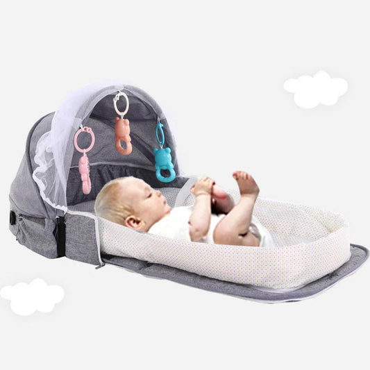 Foldable Portable Baby Travel Bed with Mosquito Net