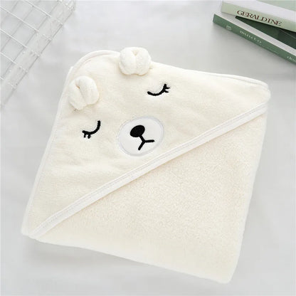 Super Soft Hooded Baby Bath Towel & Swaddle Wrap