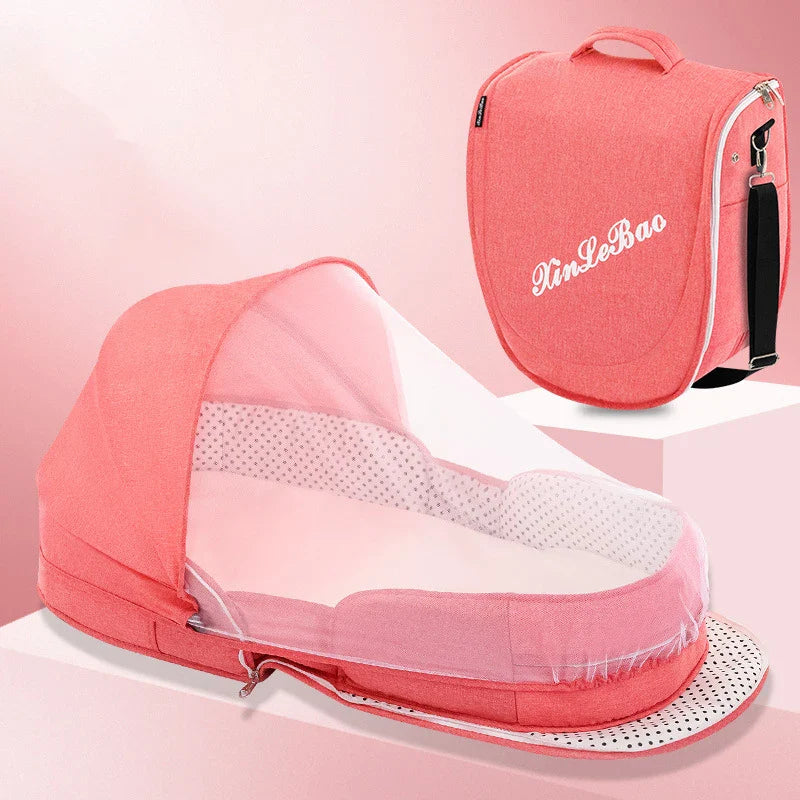 Multifunctional Folding Baby Travel Cot & Camping Bed