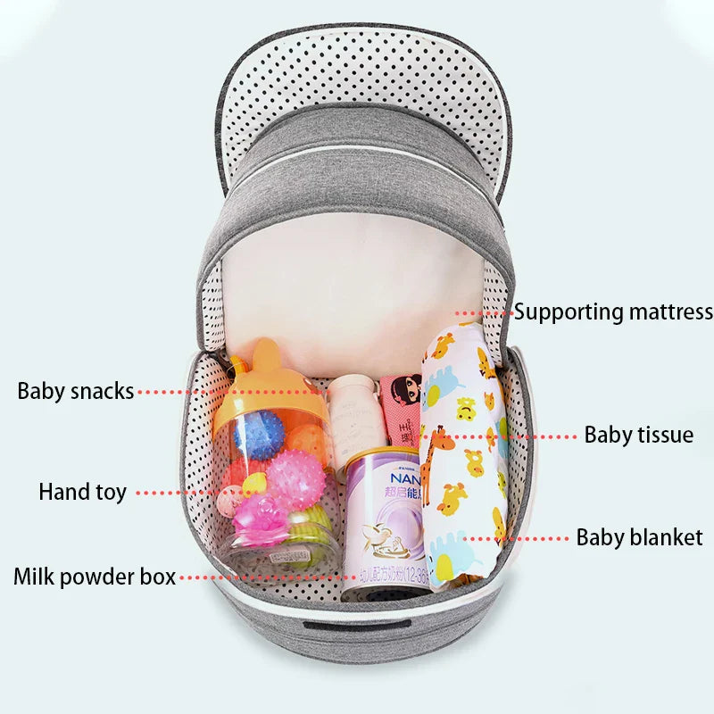 Multifunctional Folding Baby Travel Cot & Camping Bed