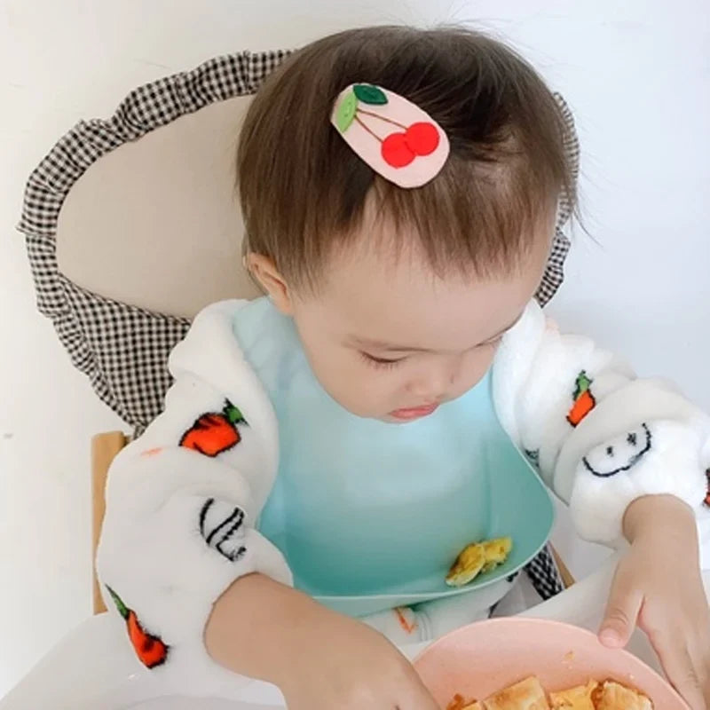 Solid Silicone Baby Feeding Bib
