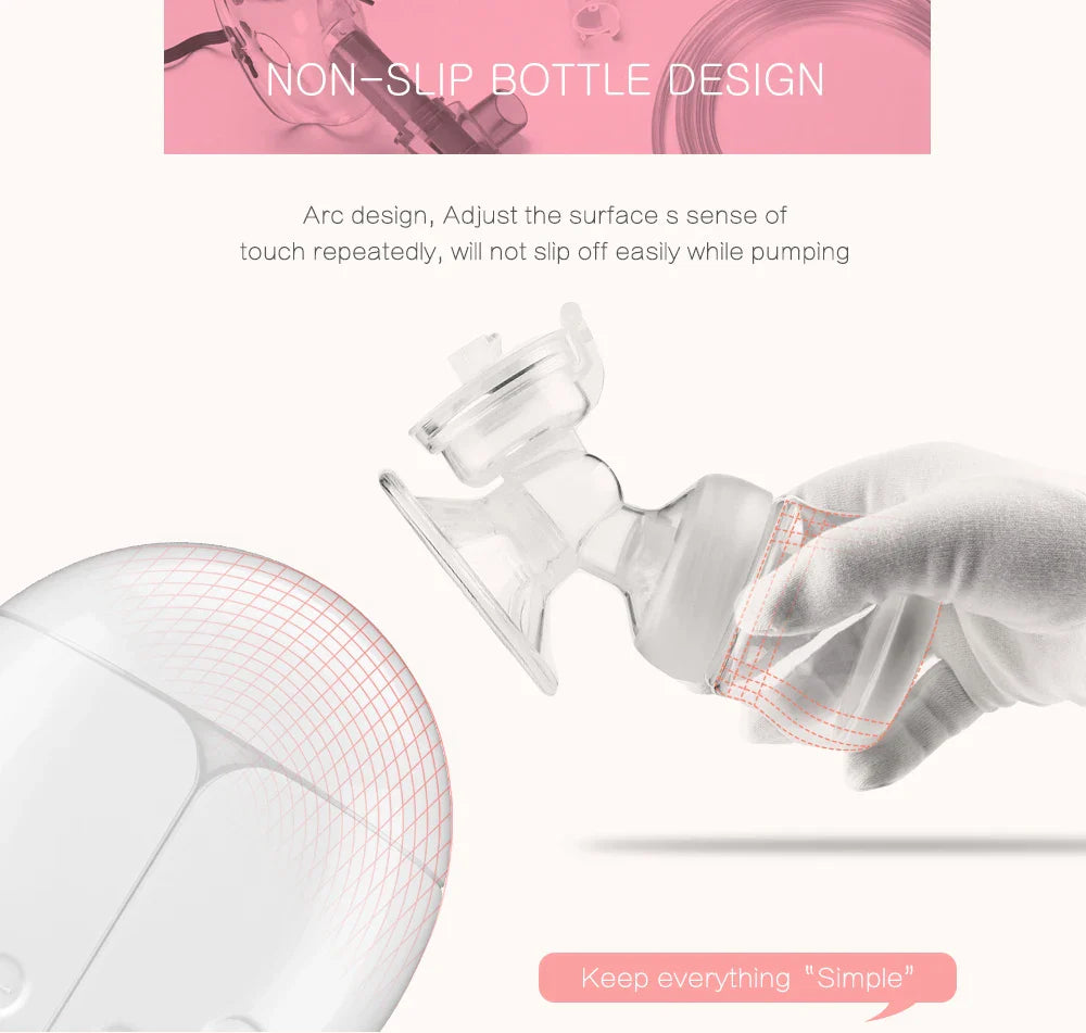 Electric & Manual Silicone Breast Pump for Breastfeeding