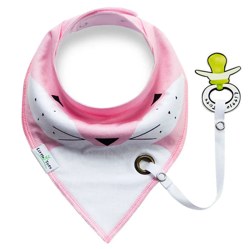 Super Absorbent Cotton Bandana Dribble Bib for Newborns