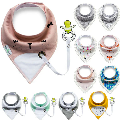 Super Absorbent Cotton Bandana Dribble Bib for Newborns