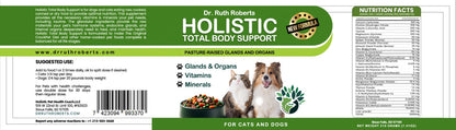 Holistic Total Body Support – Multivitamin & Glandular Support for Cats and Dogs