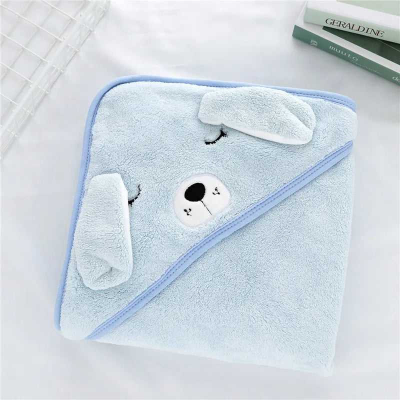 Super Soft Hooded Baby Bath Towel & Swaddle Wrap