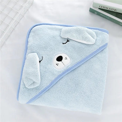 Super Soft Hooded Baby Bath Towel & Swaddle Wrap